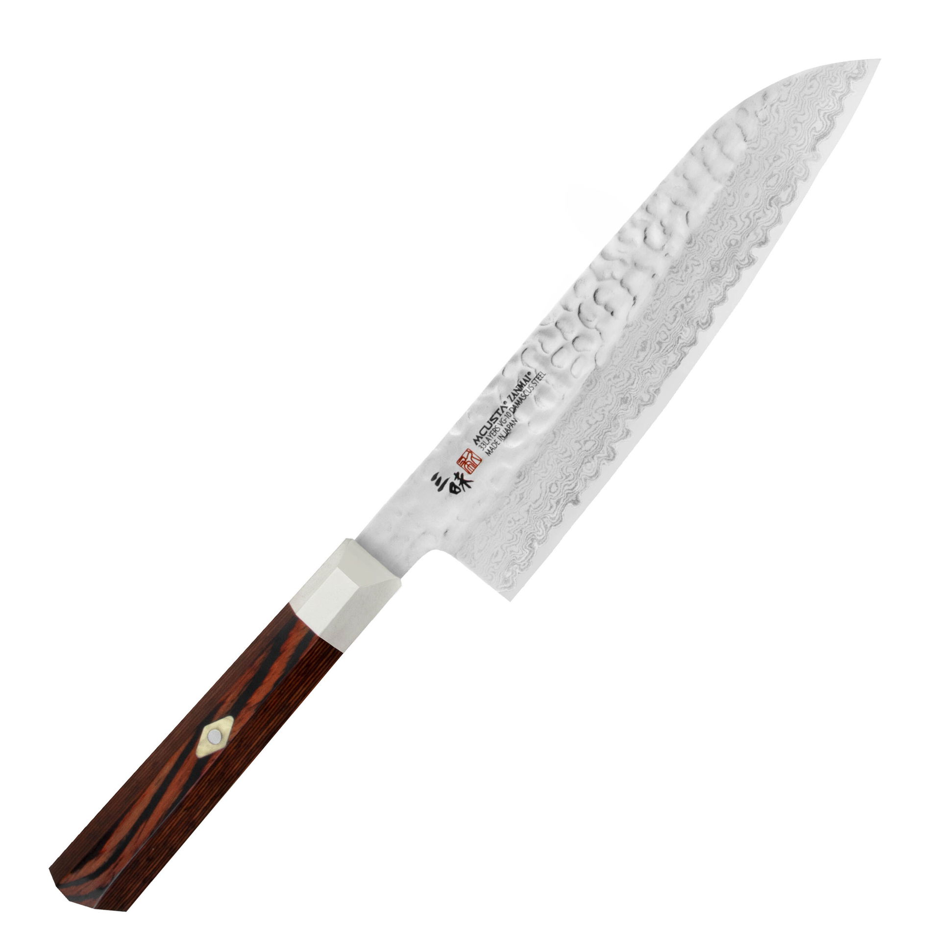 MCUSTA Zanmai Supreme Hammered 18 cm - japonský nůž Santoku z nerezové oceli