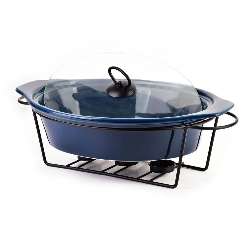 Keramická nádoba s poklicí a ohřívačem MODERN KITCHEN 2,6 l