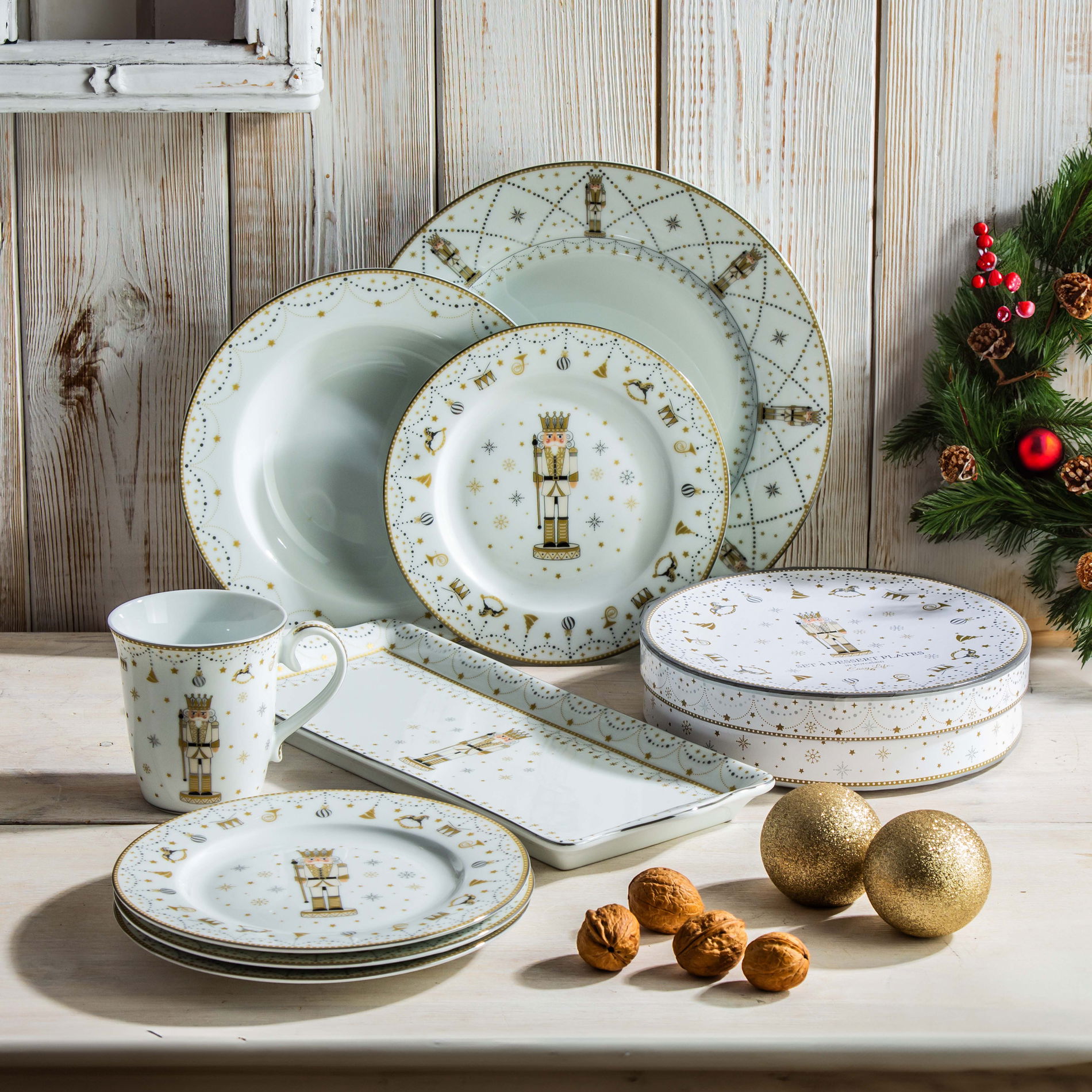 Talerz obiadowy płytki porcelanowy EASY LIFE ROYAL NUTCRACKER 26,5 cm