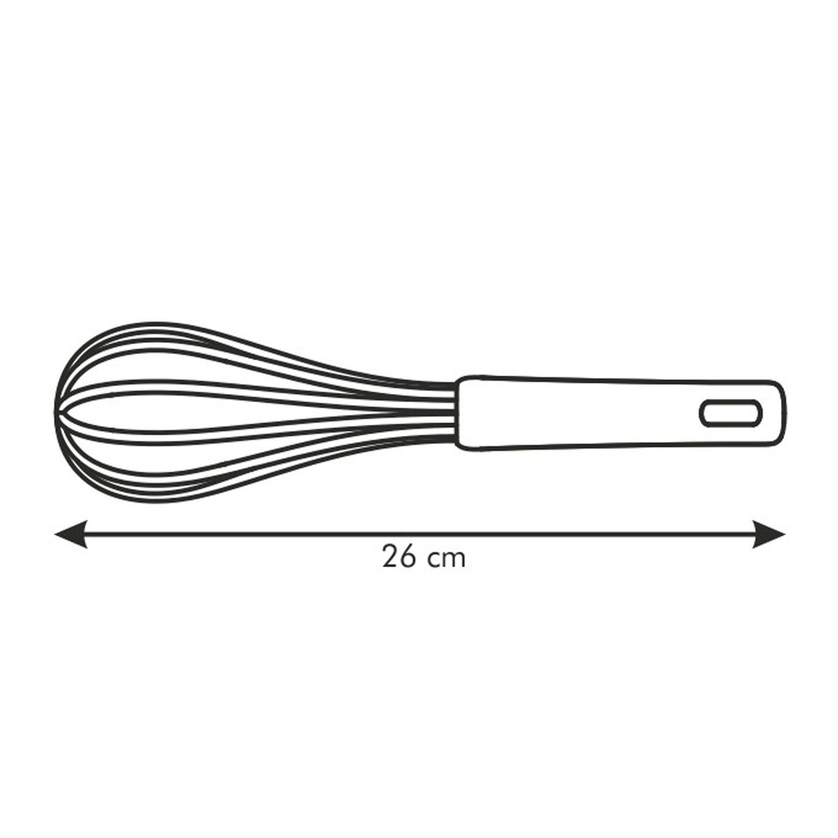 TESCOMA Delicia 26 cm biela - šľahačka / kuchynská metla na vajcia z nylonu