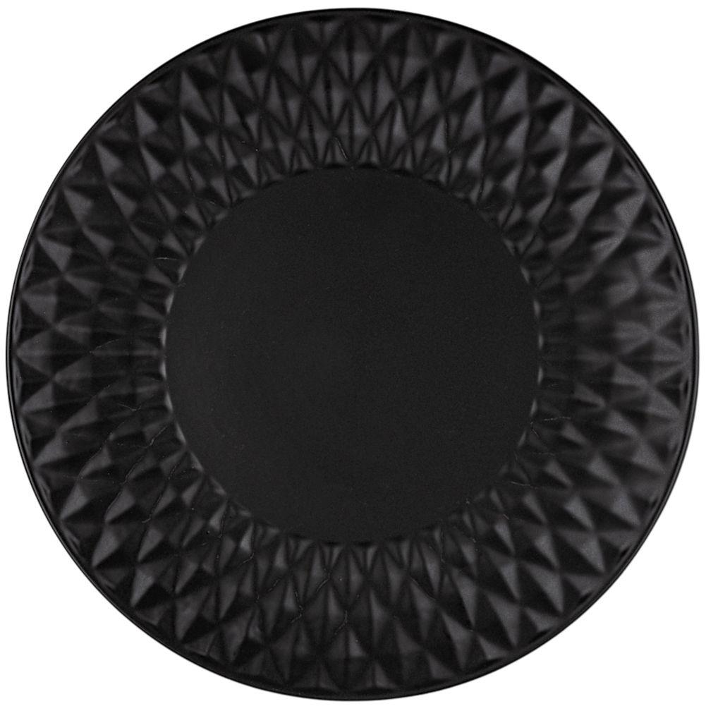 NAVA Soho Classic Black 27 cm - keramický hluboký obědový talíř