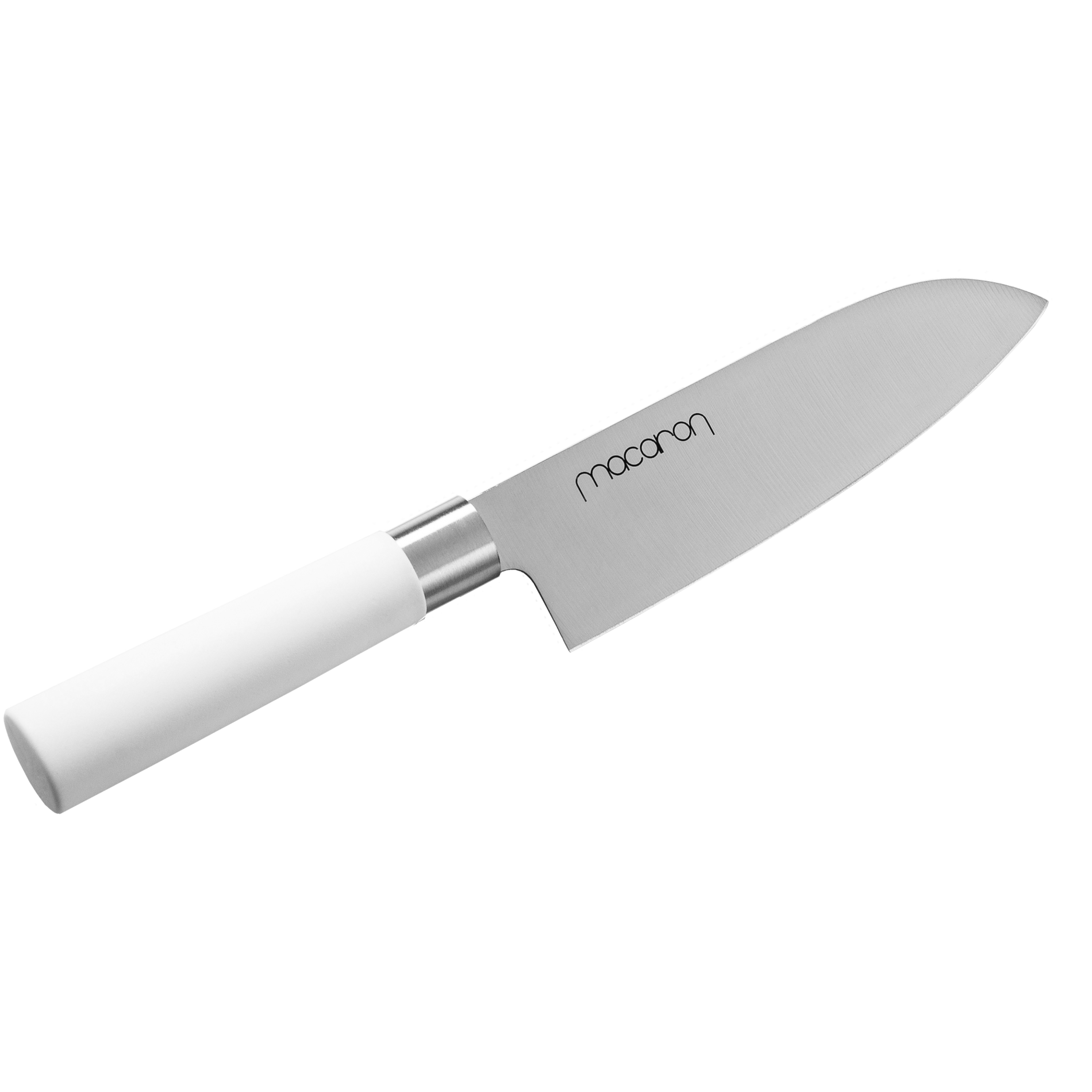 SATAKE Macaron 17cm bílý - nůž Santoku z nerezové oceli