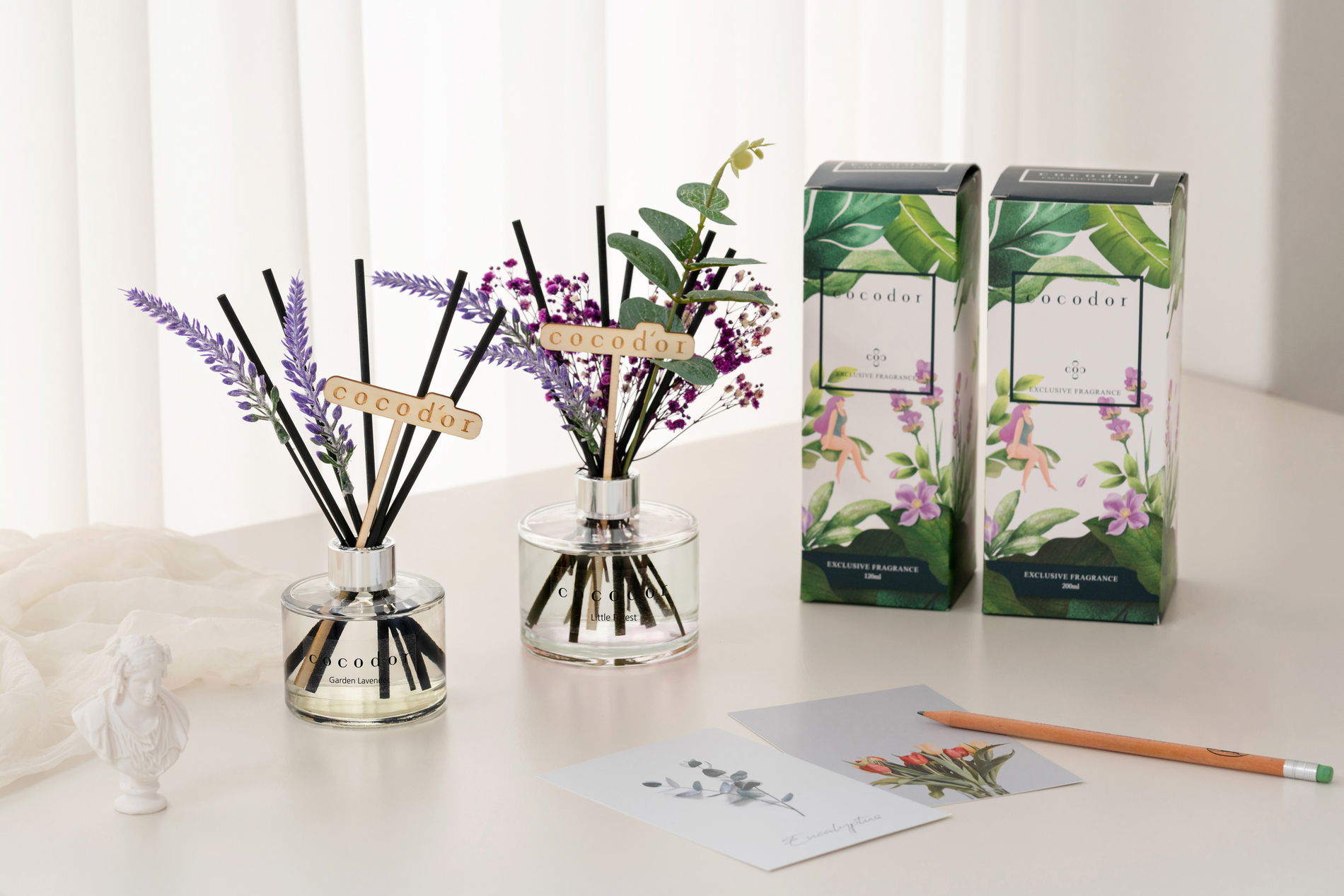 Aromatické tyčinky s difuzérom COCODOR Kvet LAVANDA APRÍLOVÝ VÁNEK 200 ml