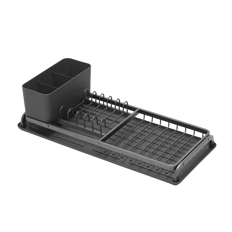 BRABANTIA Wett tmavě šedý 46,3 x 20 cm (117268) – plastový odkapávač na nádobí
