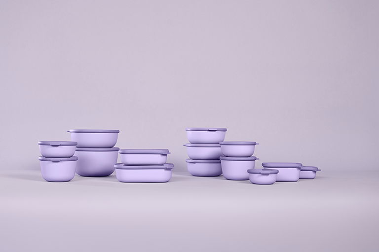 MEPAL Cirqula Nordic Lilac 1 l fialová - kuchynská miska s vekom
