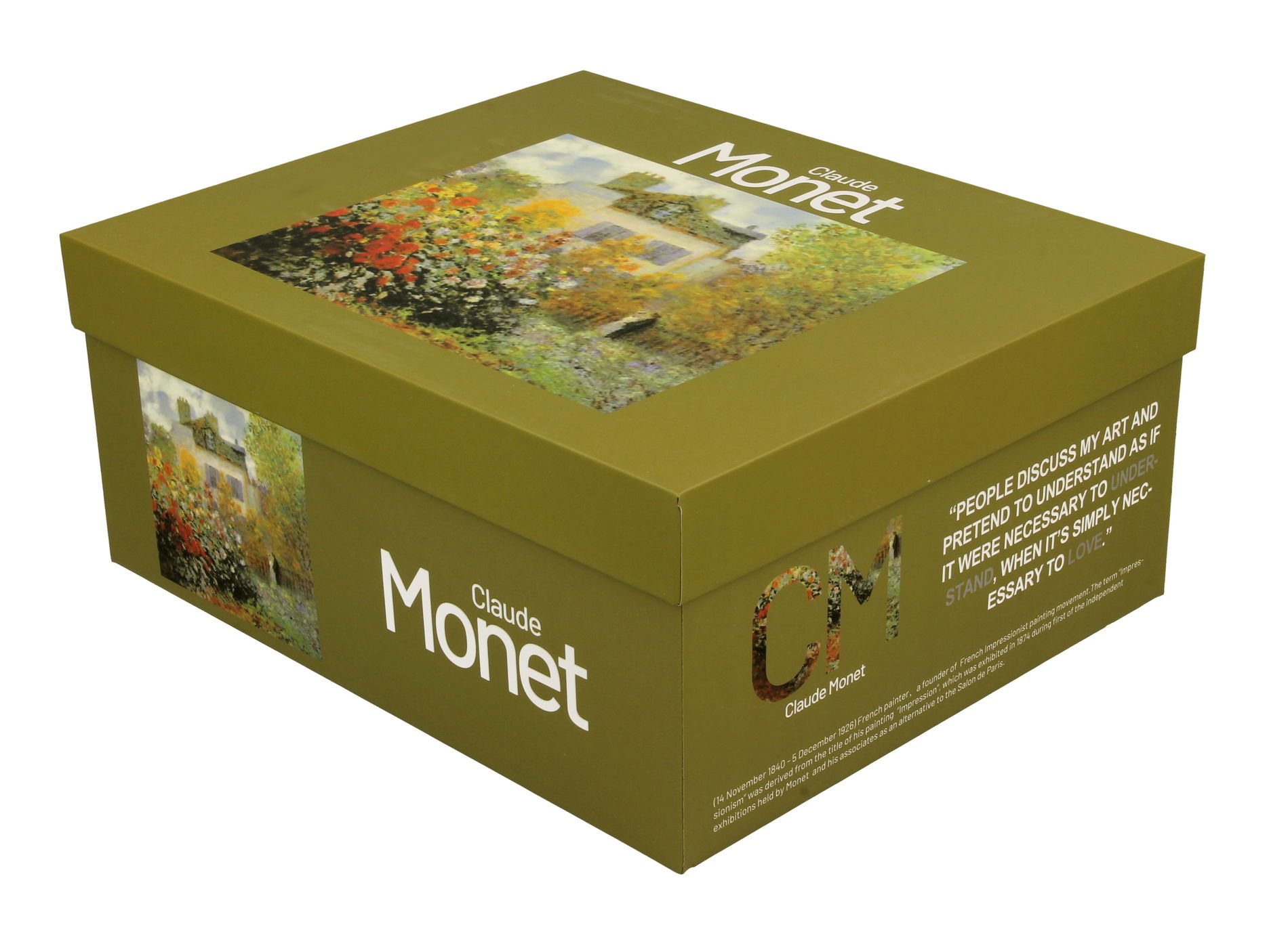 Porcelánové šálky s tanierikmi DUO ART GALLERY THE GARDEN AT ARGENTEUIL BY C. MONET 270 ml 2 ks