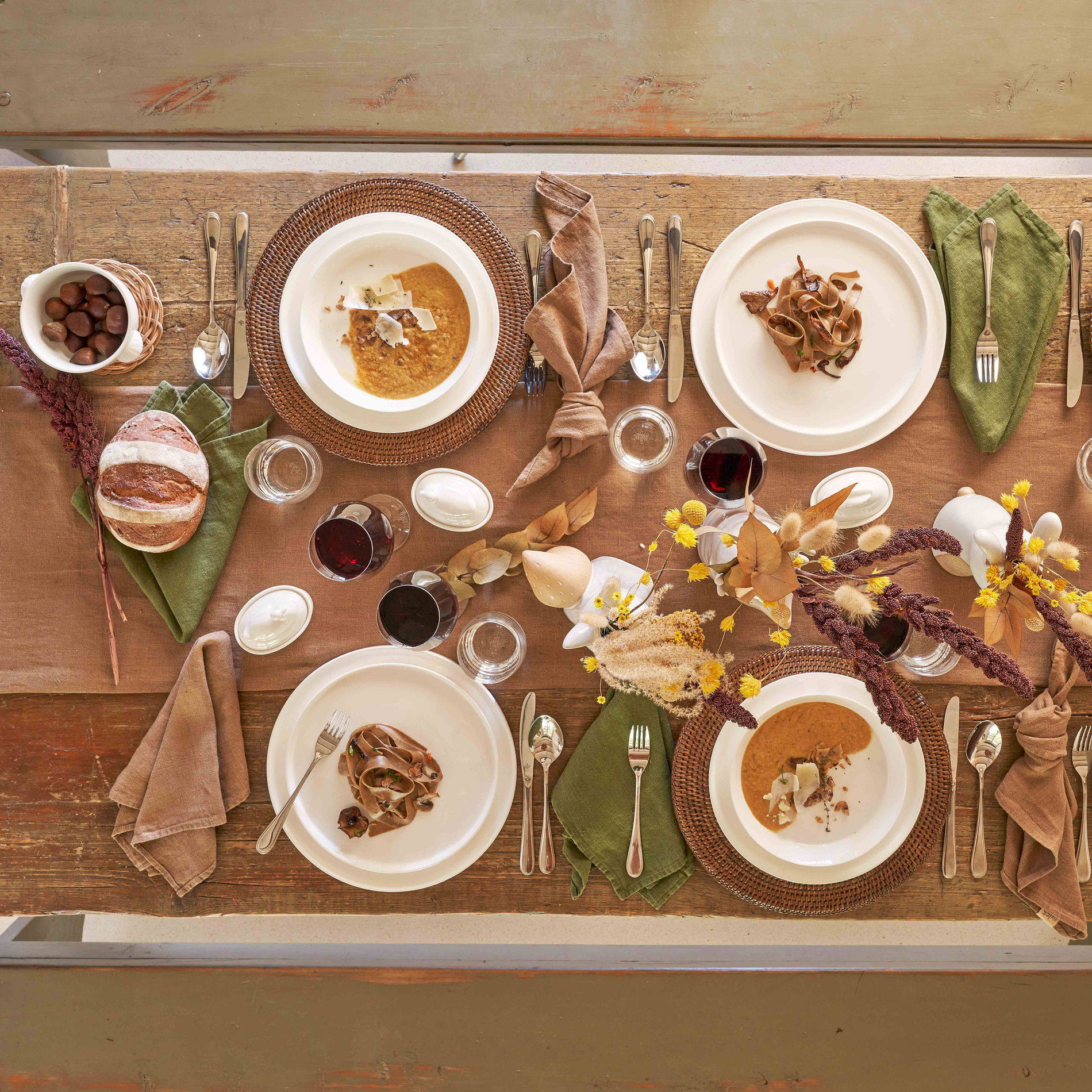 LA PORCELLANA BIANCA Essenziale Gourmet 30 cm 2 szt. - talerze obiadowe głębokie porcelanowe