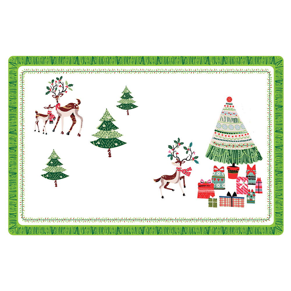 Stolová podložka / Vianočná podložka na stôl XMAS TREE 43 x 28 cm