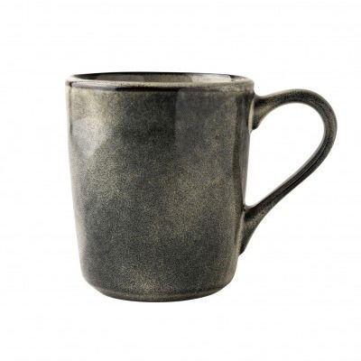 Zestaw śniadaniowy kamionkowy na 2 osoby ORGANIC HAND MADE CIEMNOZIELONY (6 el.)