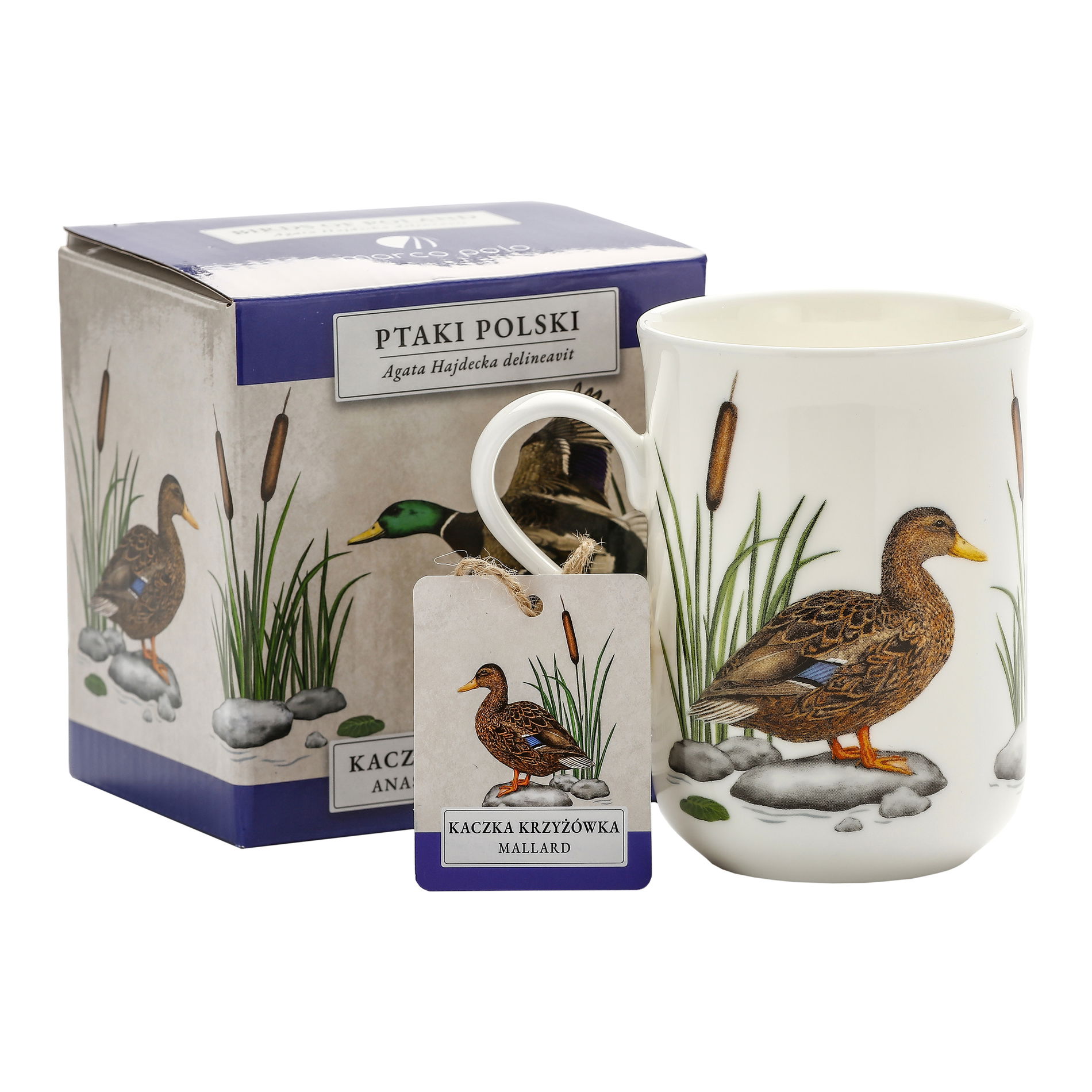 Kubek z kaczką porcelanowy BY AGATA HAJDECKA 300 ml