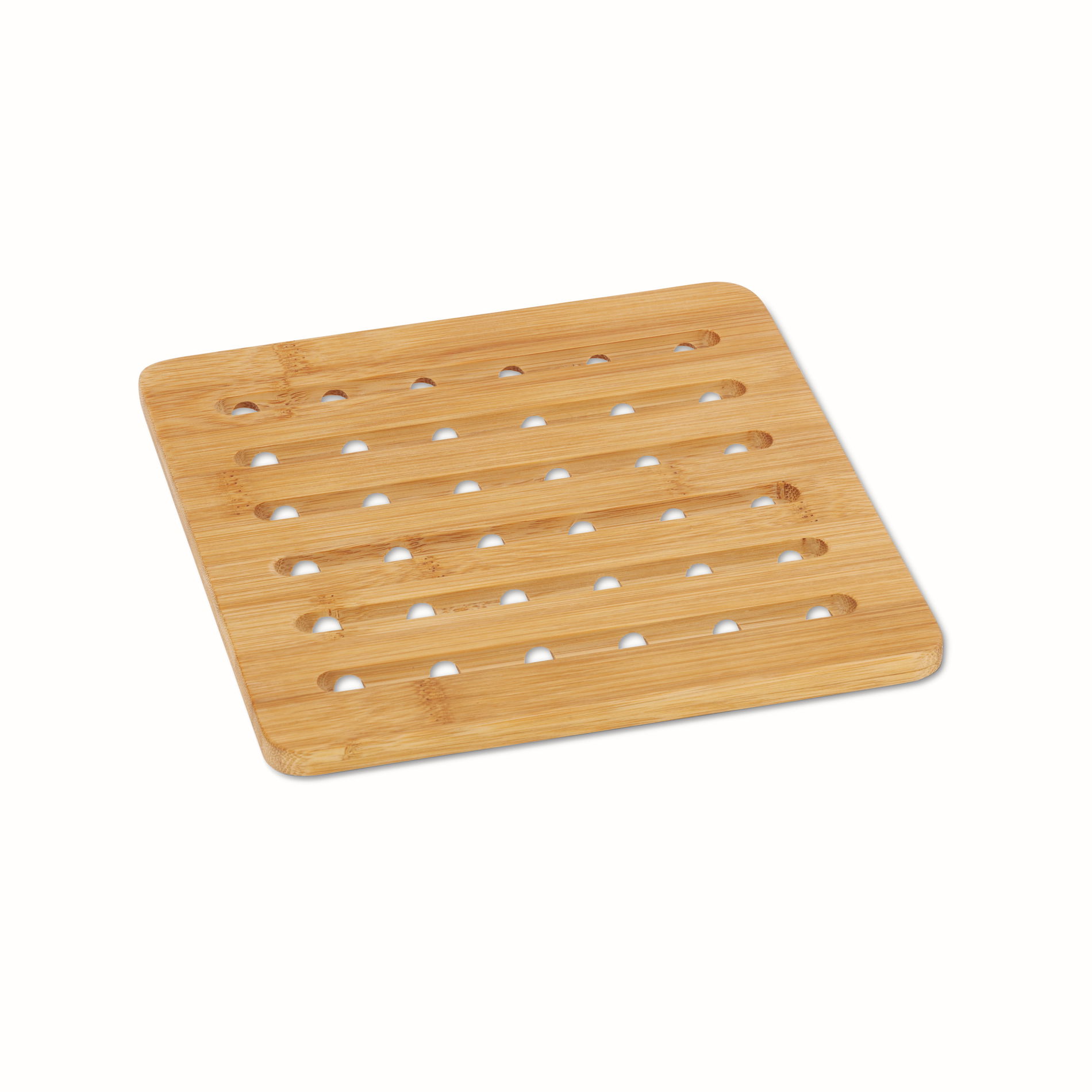 KELA Kian 20 x 20 cm - bambusová podložka pod květináč
