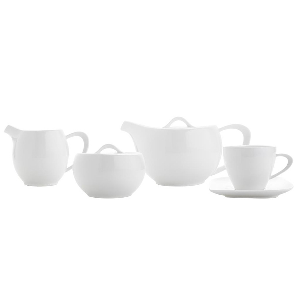 Porcelánový kávový servis FLORINA MOSS pro 6 osob (15 ks.)