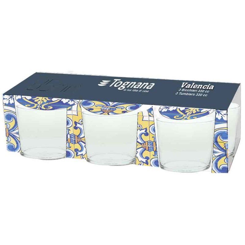 TOGNANA Valencia 210 ml 3 ks. - sklenice na nápoje a koktejly