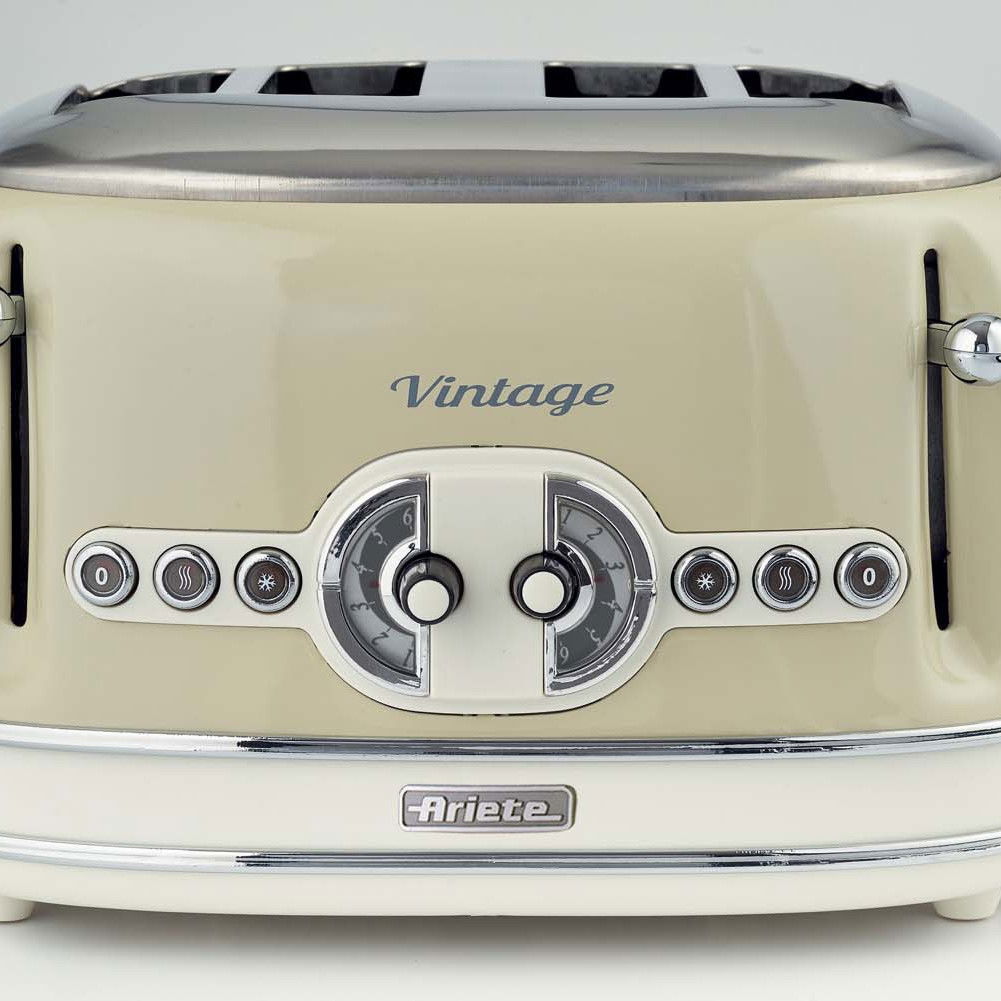 ARIETE Vintage 1600 W béžový - elektrický ocelový topinkovač / sendvičovač