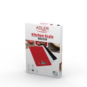 ADLER Scale – skleněná digitální (elektronická) kuchyňská váha