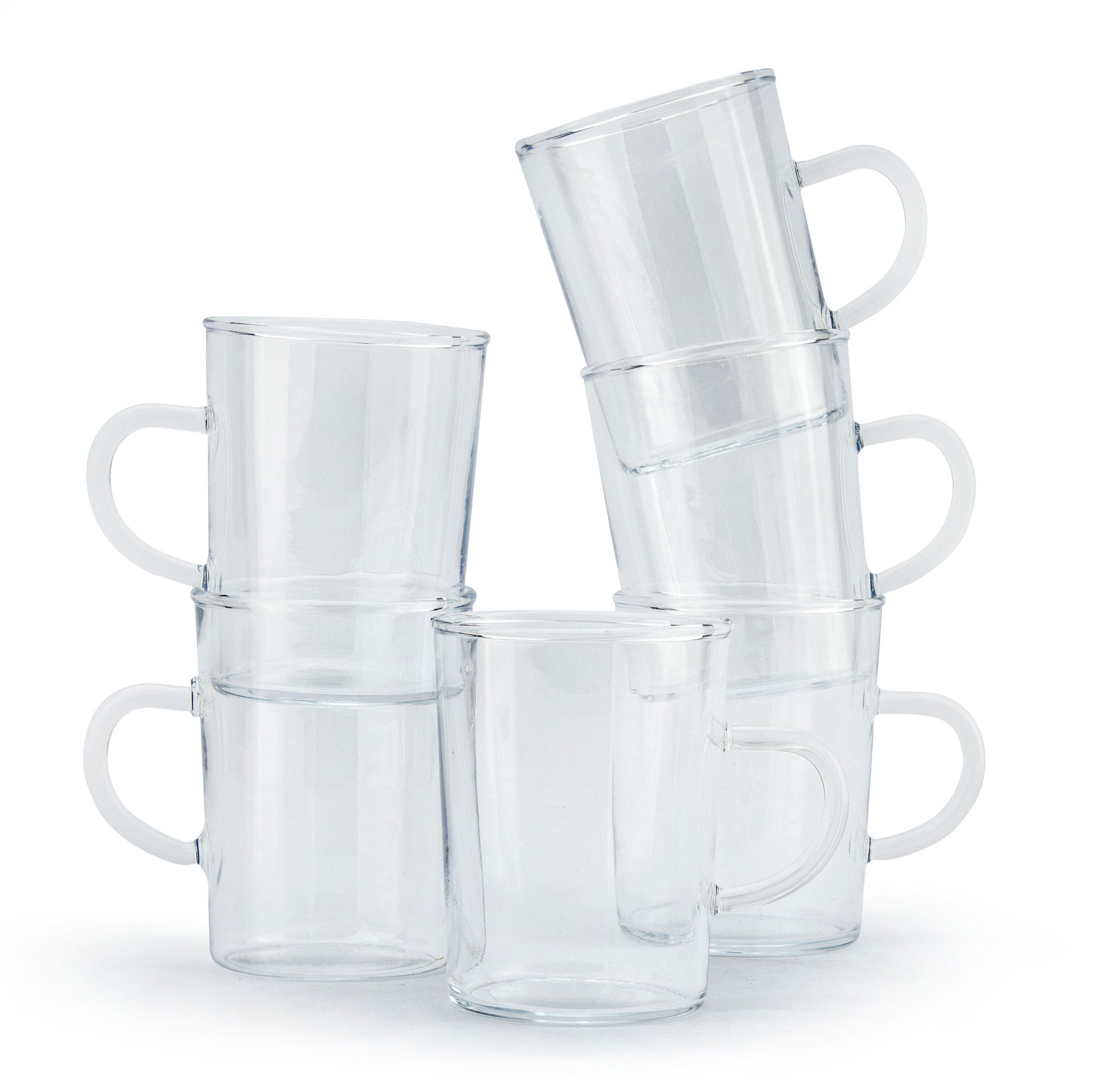 Skleněné sklenice na kávu a čaj TERMISIL ELEGANT 220 ml 6 ks