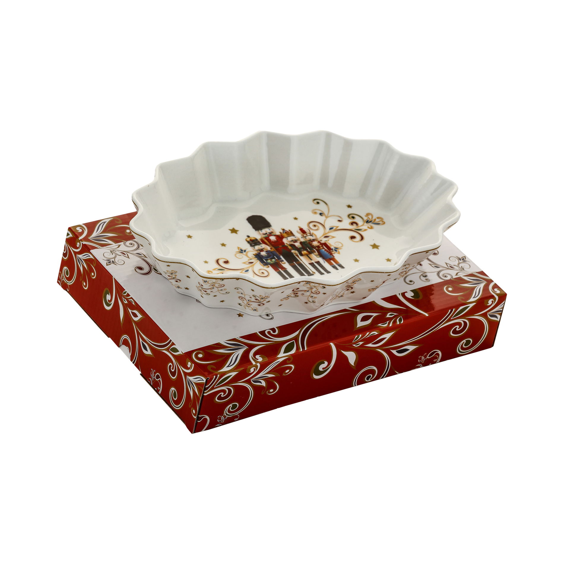Vánoční talíř / porcelánový talíř MAGNOBLE Christmas Tree 15,5 x 25 cm