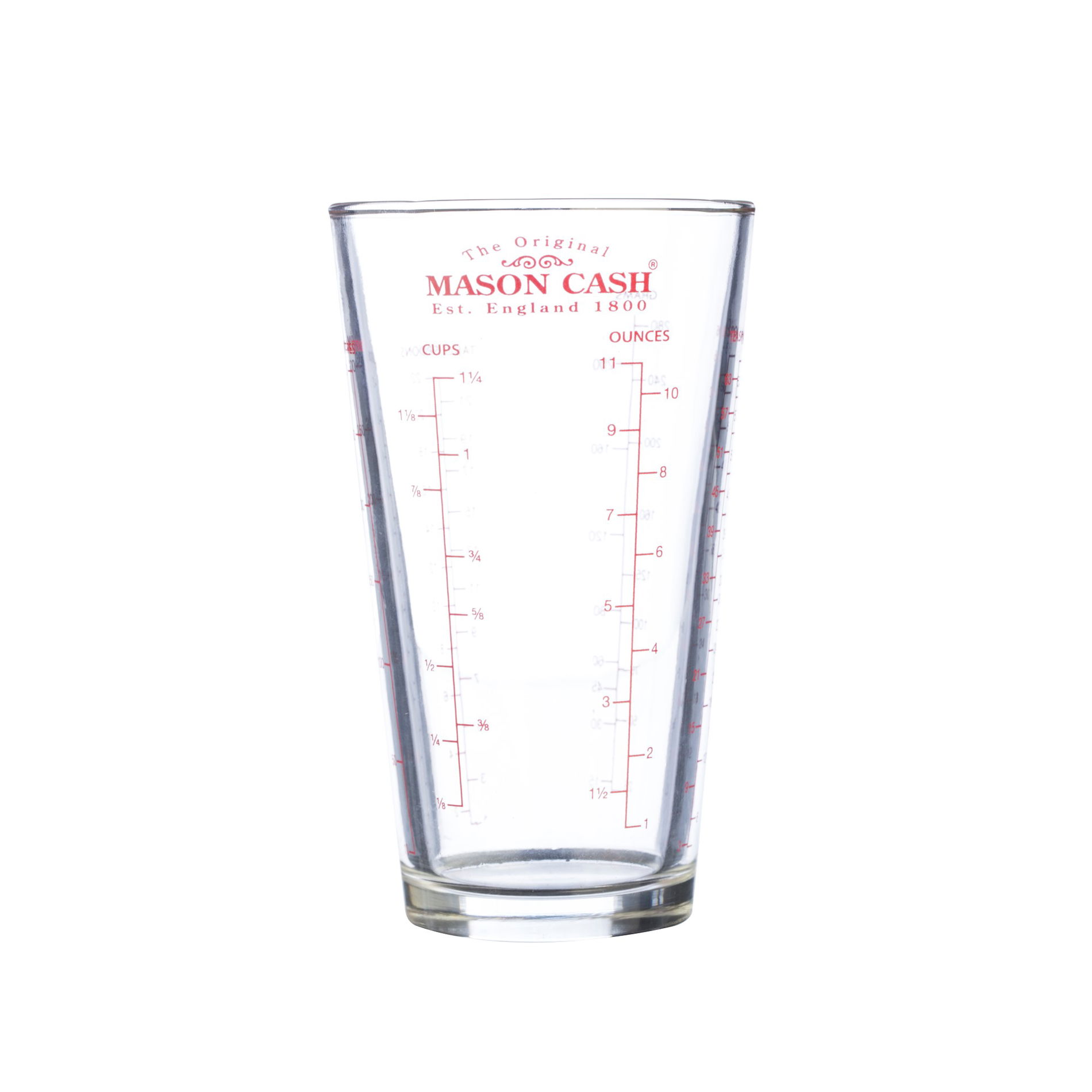 Skleněná kuchyňská odměrka MASON CASH RED 0,3 l