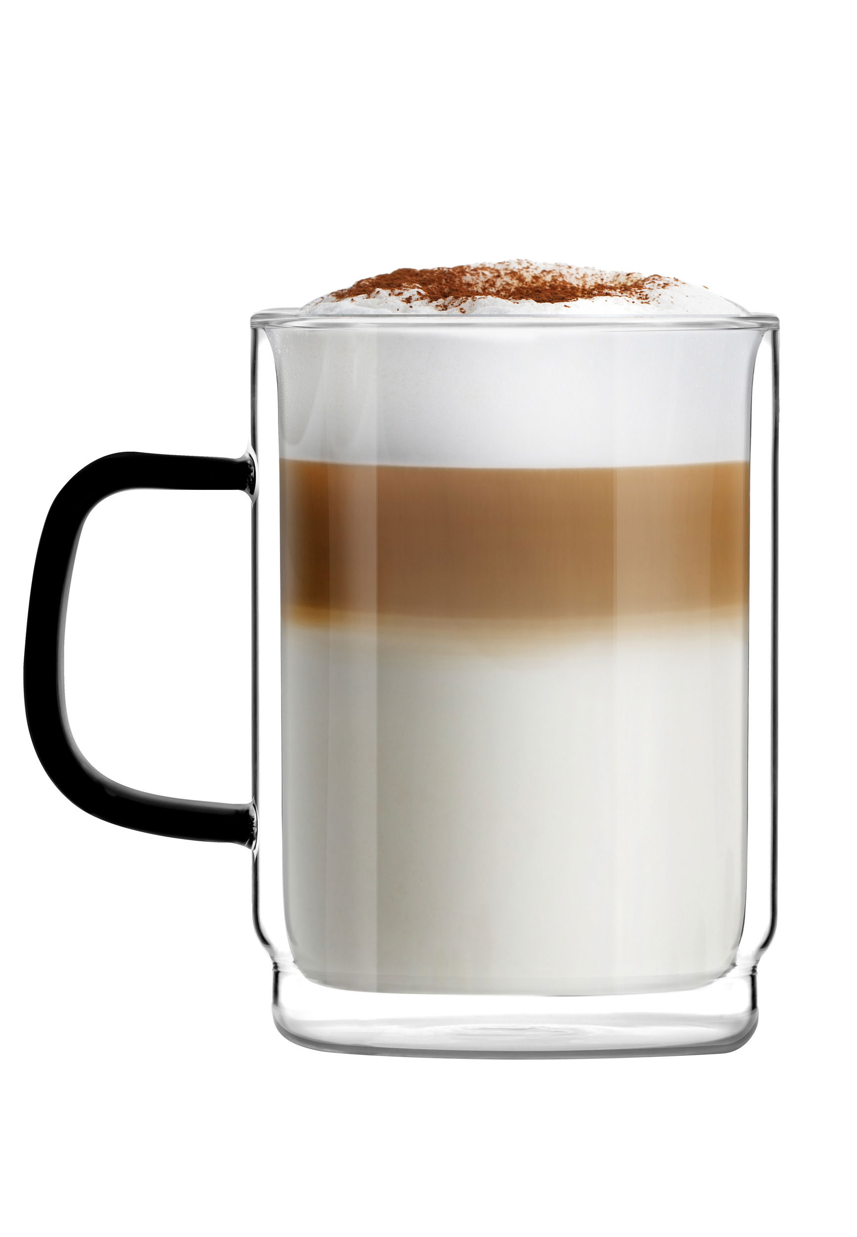 VIALLI DESIGN Carbon 350 ml 2 ks. - dvoustěnné termální sklenice na latté sklo