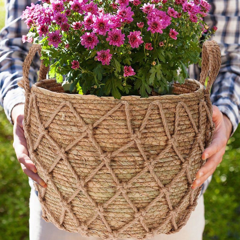 Kvetináč / Obal na kvety z morského tráva NATURE BIG 34 cm