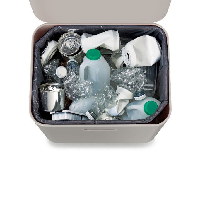 JOSEPH JOSEPH Intelligent Waste TotemMax 60 l popielaty - kosz do segregacji śmieci ze stali nierdzewnej