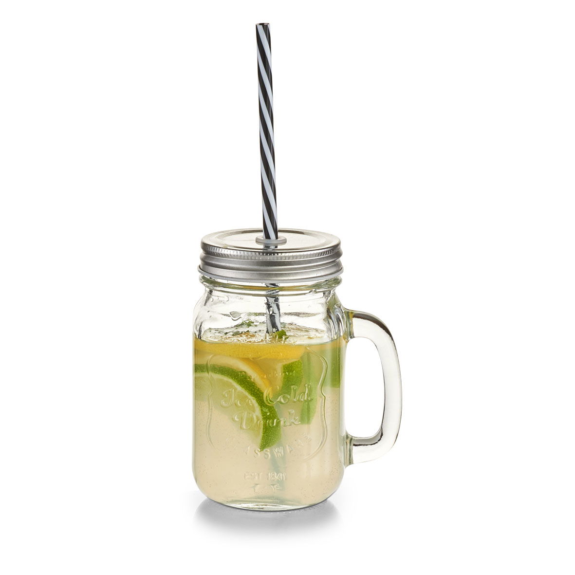 ZELLER Drink 0,45 l 4 ks - sklenené poháre na koktaily a smoothie s krabičkou