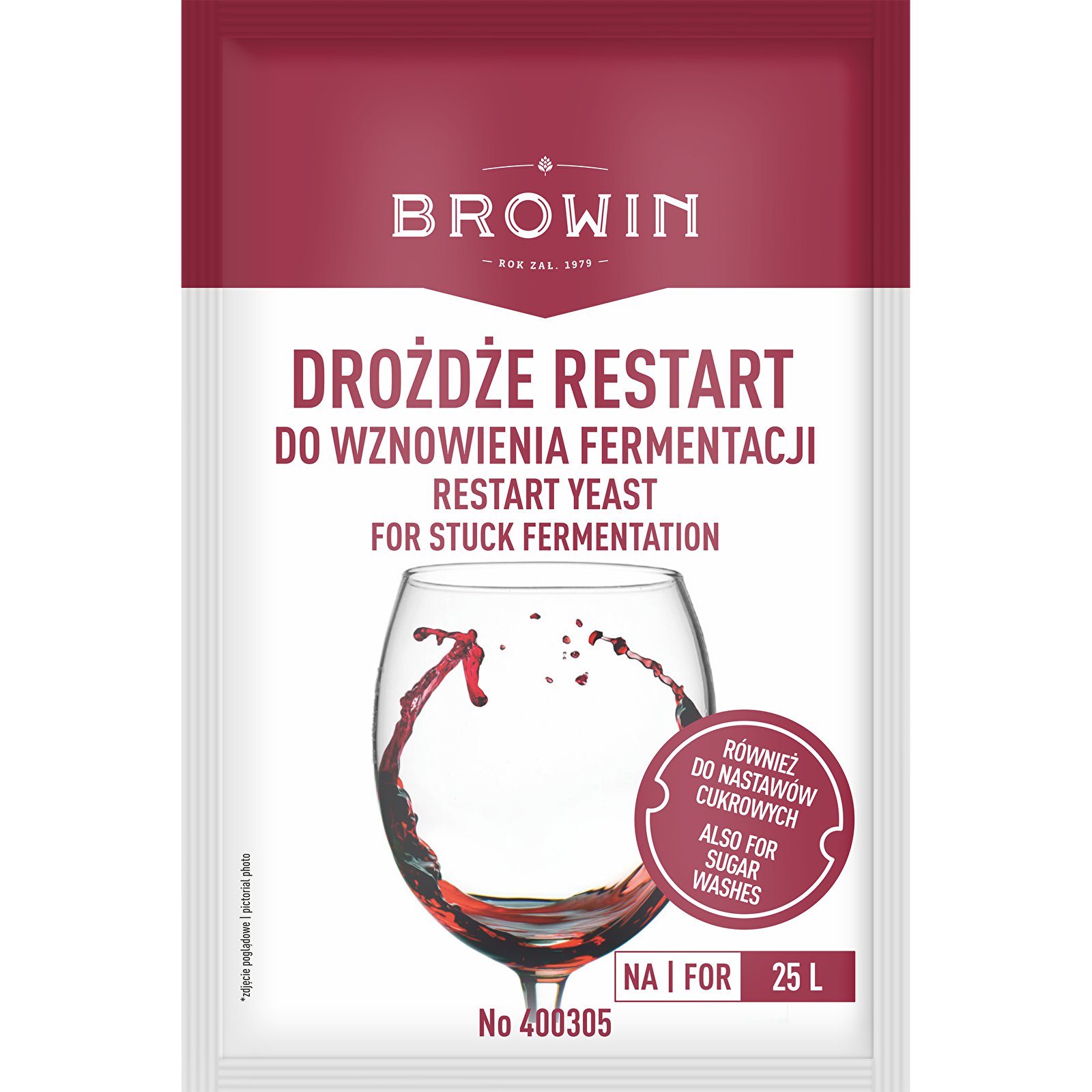 BROWIN Restart 22 g - vinné kvasinky pro obnovení kvašení