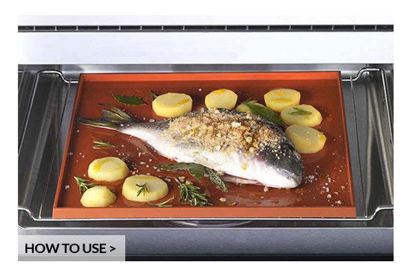 SILIKOMART Classic Tapis Roulade 32,5 x 32,5 cm terakota - silikónová podložka / stolová doska
