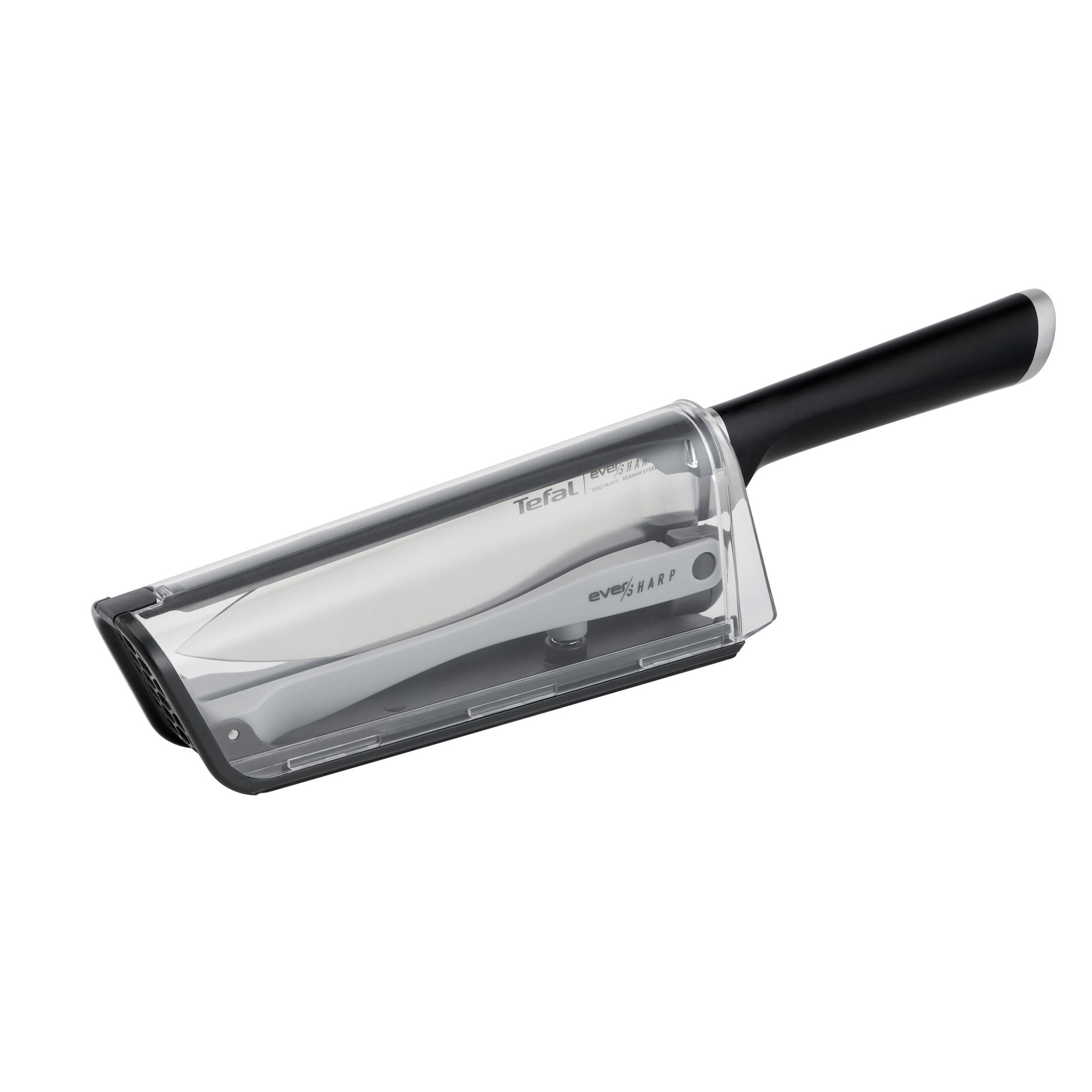 TEFAL Ever Sharp 16,5 cm černý - kuchařský nůž z nerezové oceli s brouskem