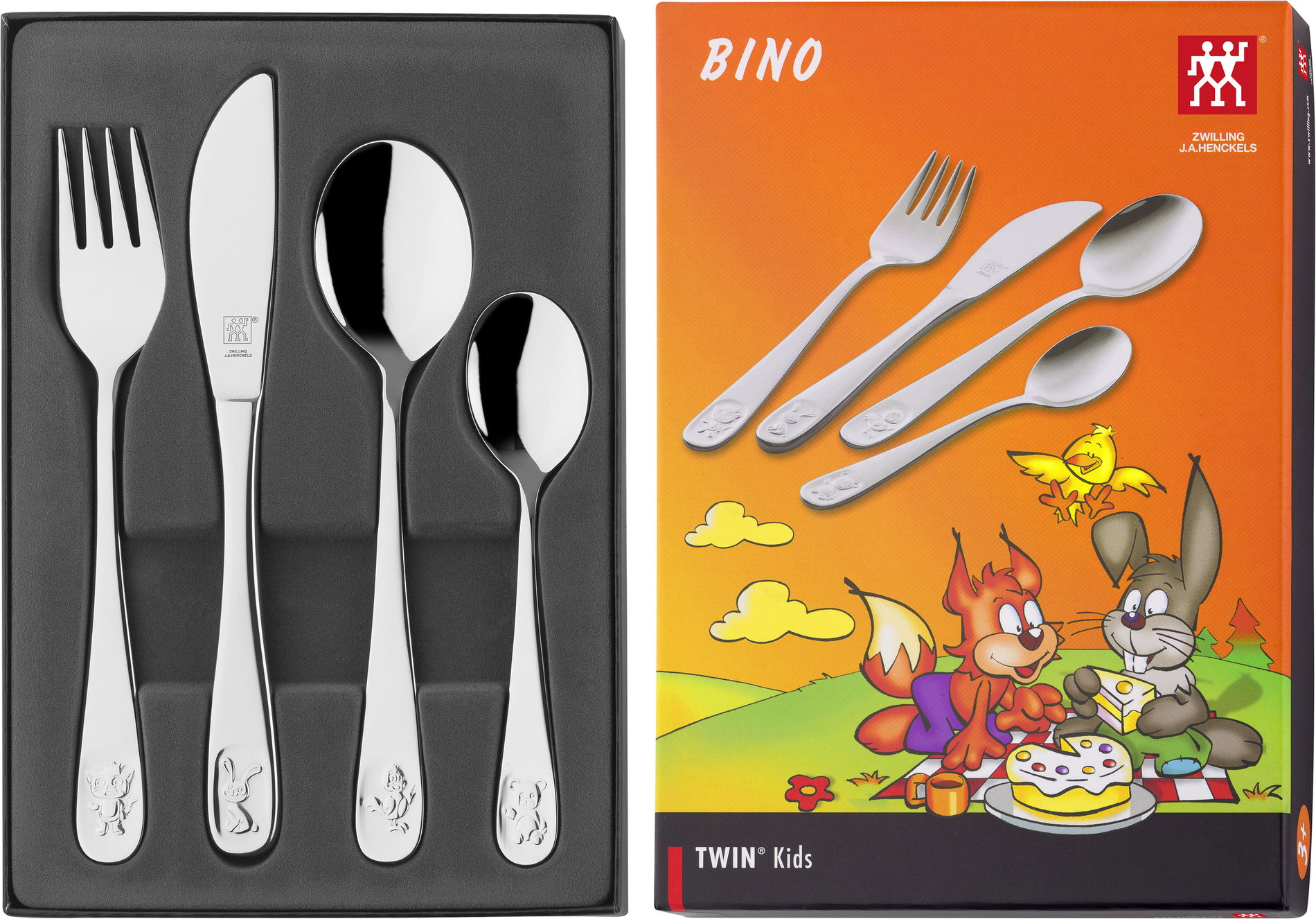 ZWILLING Kids 4 ks. - sada dětských příborů z nerezové oceli