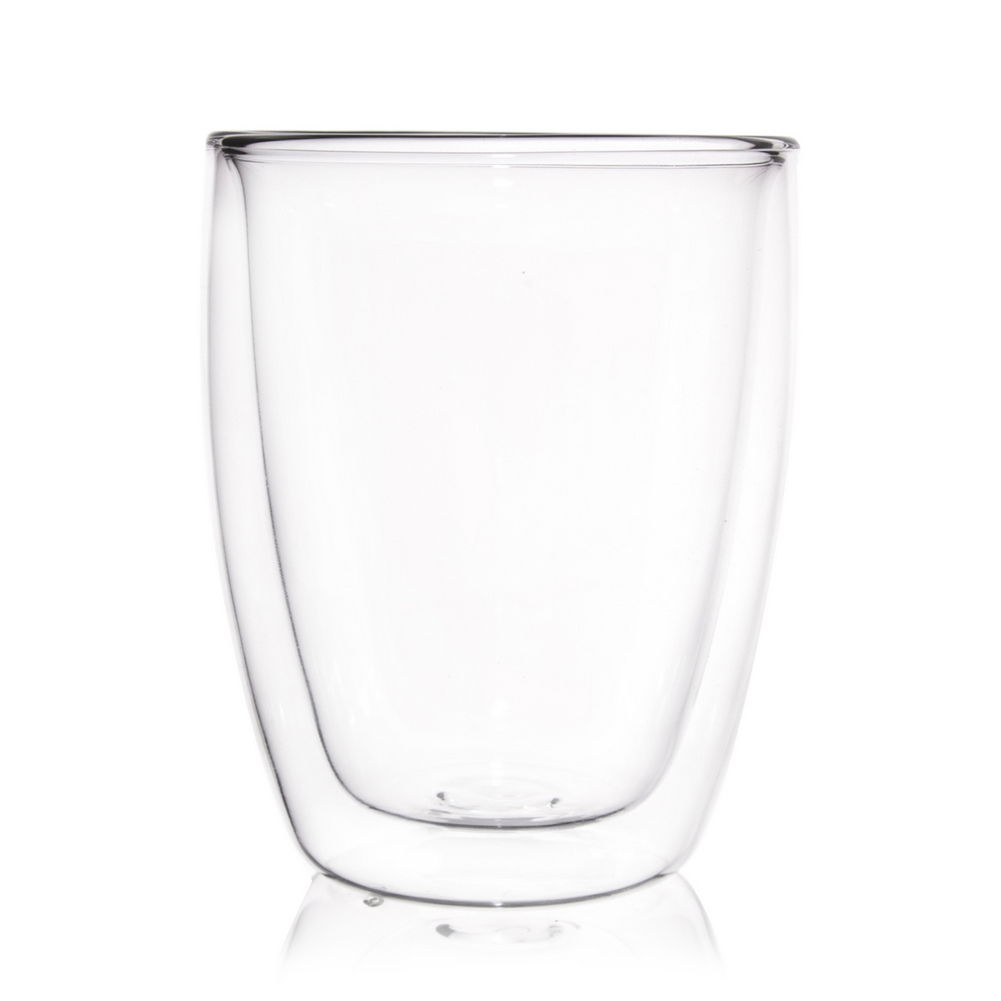 Termická sklenice na kávu a čaj s dvojitou skleněnou stěnou THERMAL CUP 330 ml
