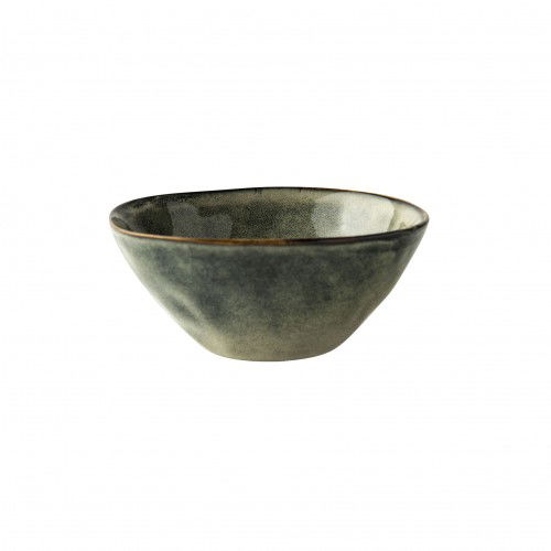 Kameninová mísa / salátová mísa ORGANIC HAND MADE tmavě zelená 11,5 cm