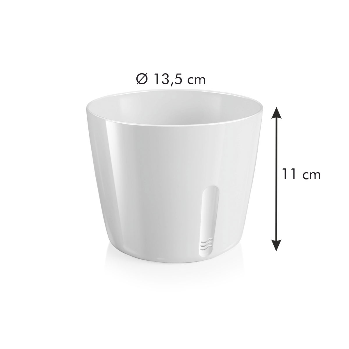 TESCOMA Sense 11 cm bílý - samozavlažovací plastový květináč