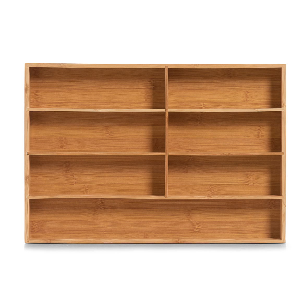 ZELLER Bamboo 44 x 30,6 cm - organizér / vložka do zásuvky na příbory z bambusu