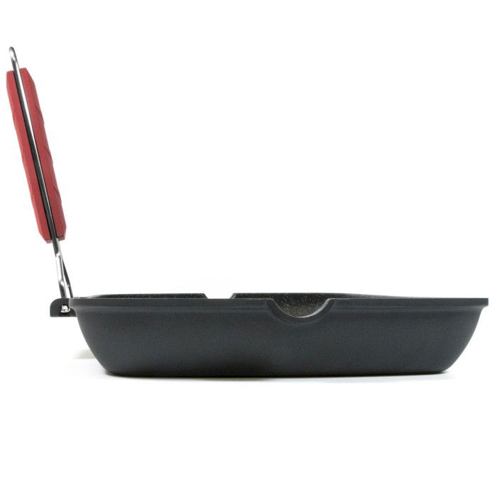 MONETA Pro Grill 24 x 24 cm černá - nepřilnavá grilovací pánev