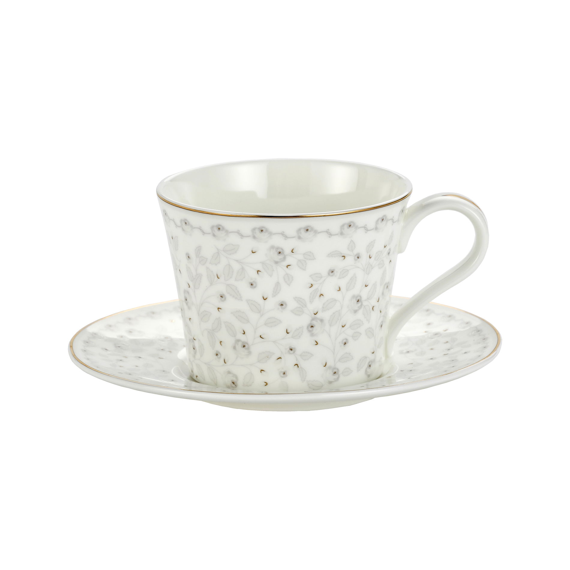 Filiżanka do kawy i herbaty porcelanowa ze spodkiem 230 ml