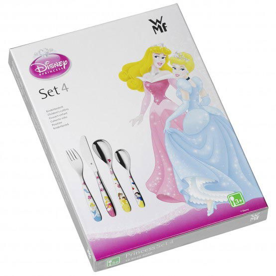 WMF Disneyho princezny 4 ks. - příbory z nerezové oceli pro děti