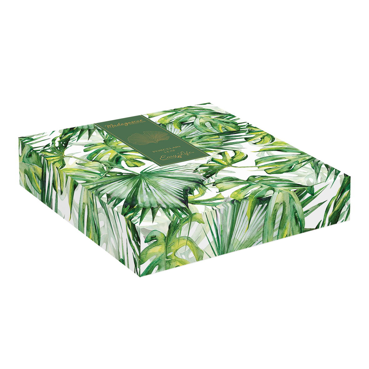 Patera stała na owoce porcelanowa EASY LIFE MADAGASCAR 35 x 29 cm