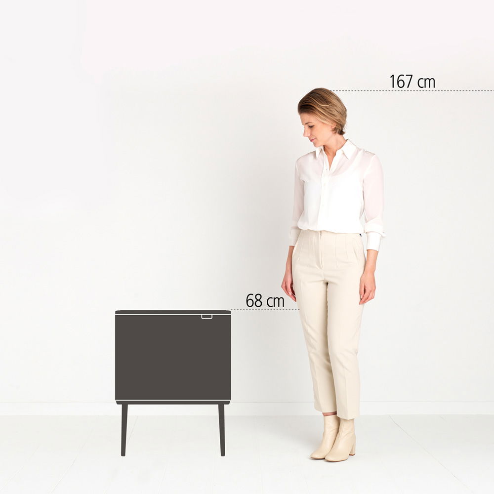 BRABANTIA Bo Touch Bin 33 l (316081) - nerezový koš na třídění odpadu tříkomorový