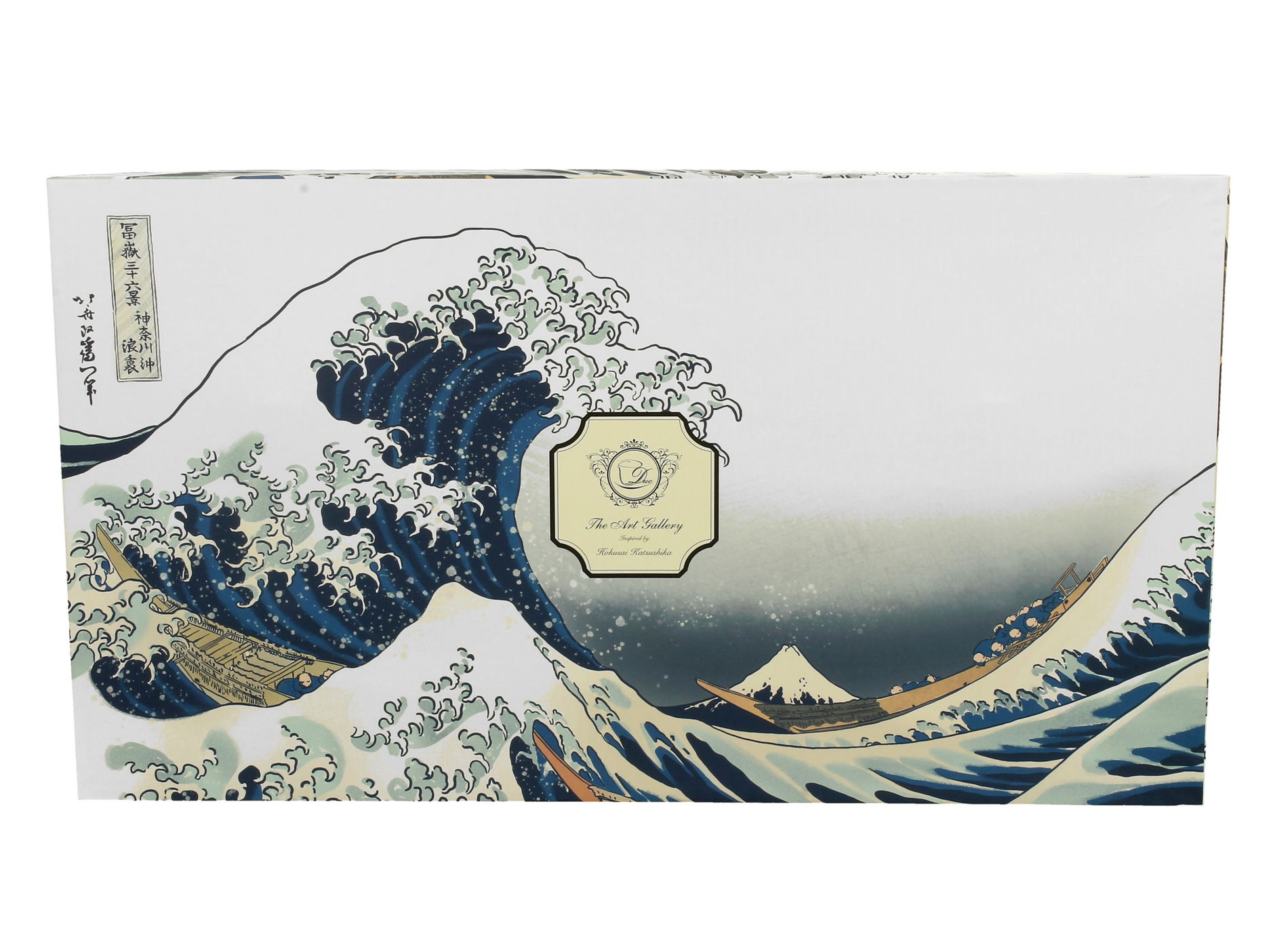 Porcelánové šálky na kávu a čaj s podšálky DUO ART GALLERY THE GREAT WAVE BY HOKUSAI 250 ml 6 ks.