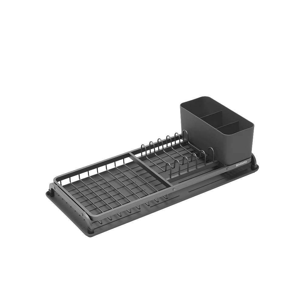 BRABANTIA Wett tmavě šedý 46,3 x 20 cm (117268) – plastový odkapávač na nádobí