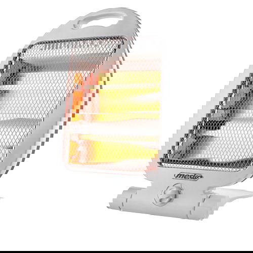 MESKO Heat 800 W biały – grzejnik halogenowy plastikowy