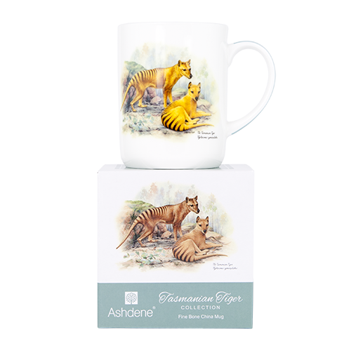 Porcelánový hrnek ASHDENE TASMANIA TYGR bílý 370 ml