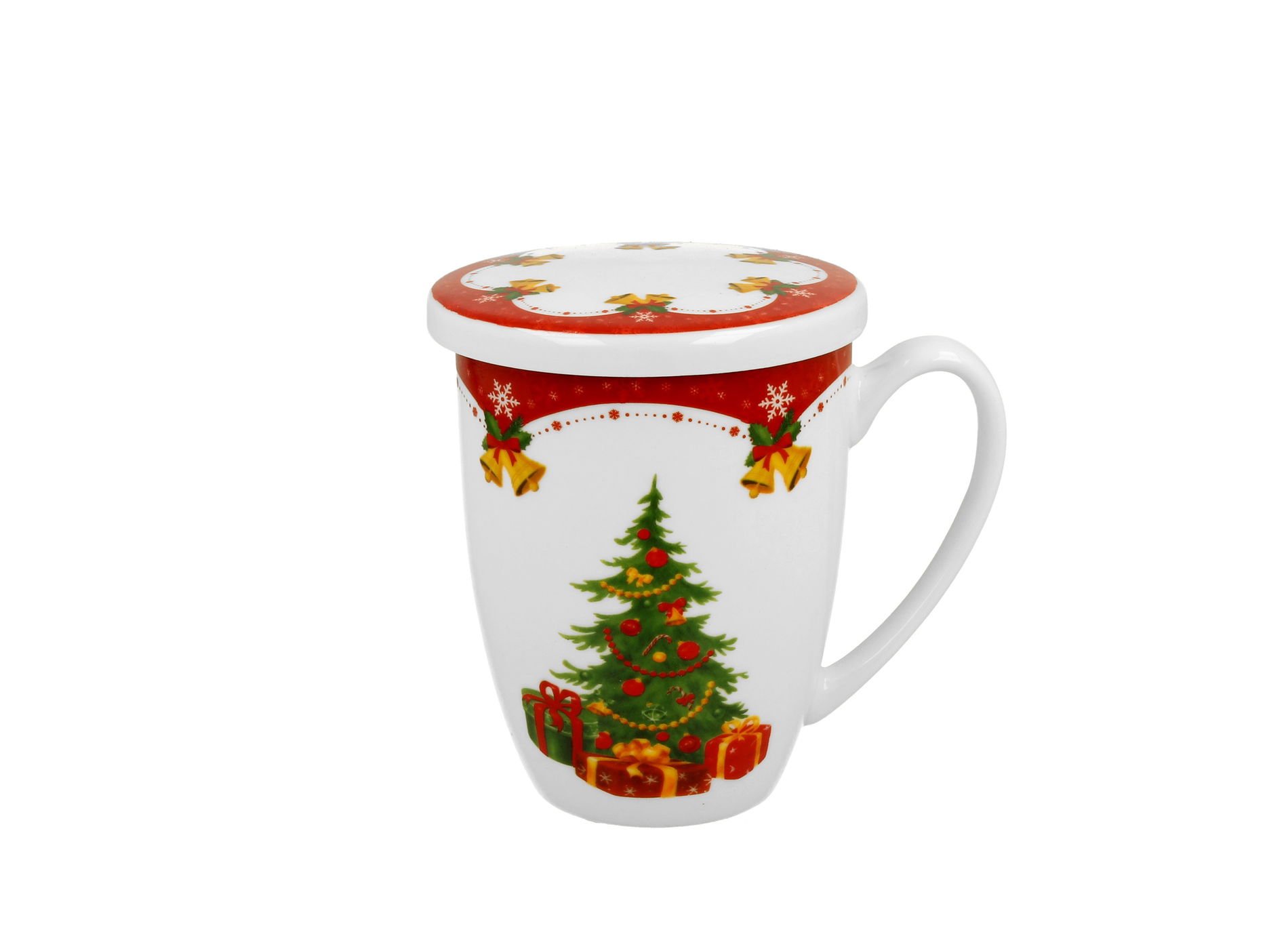 Porcelánový hrnek se sítkem a s víčkem DUO 380 ml