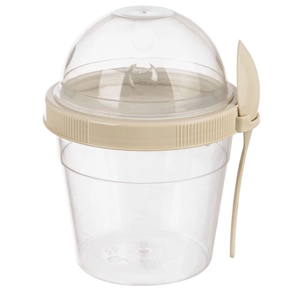 Plastový kontajner na jogurt a müsli s lyžičkou 0,4 l
