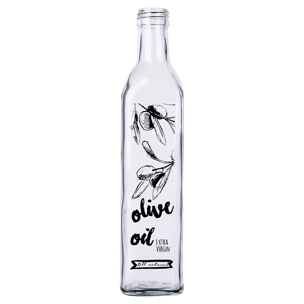 Skleněná láhev na olej s dávkovačem 0,5 l
