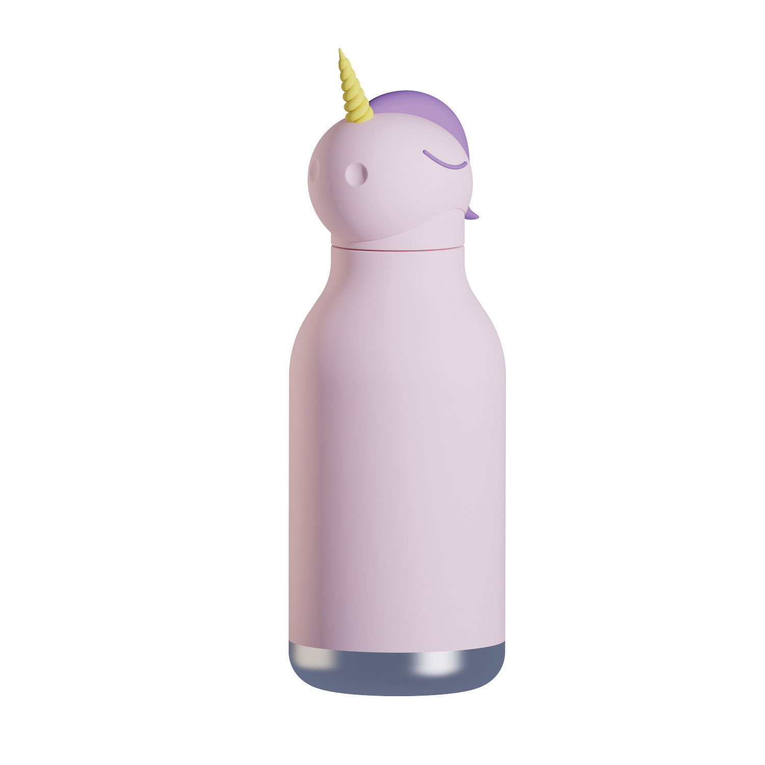 ASOBU Bestie Bottle Unicorn 0,46 l - butelka termiczna dla dzieci ze słomką