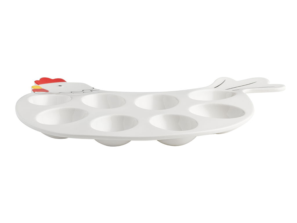 Porcelánový tanier na vajcia FLORINA 26,5 x 20,5 cm