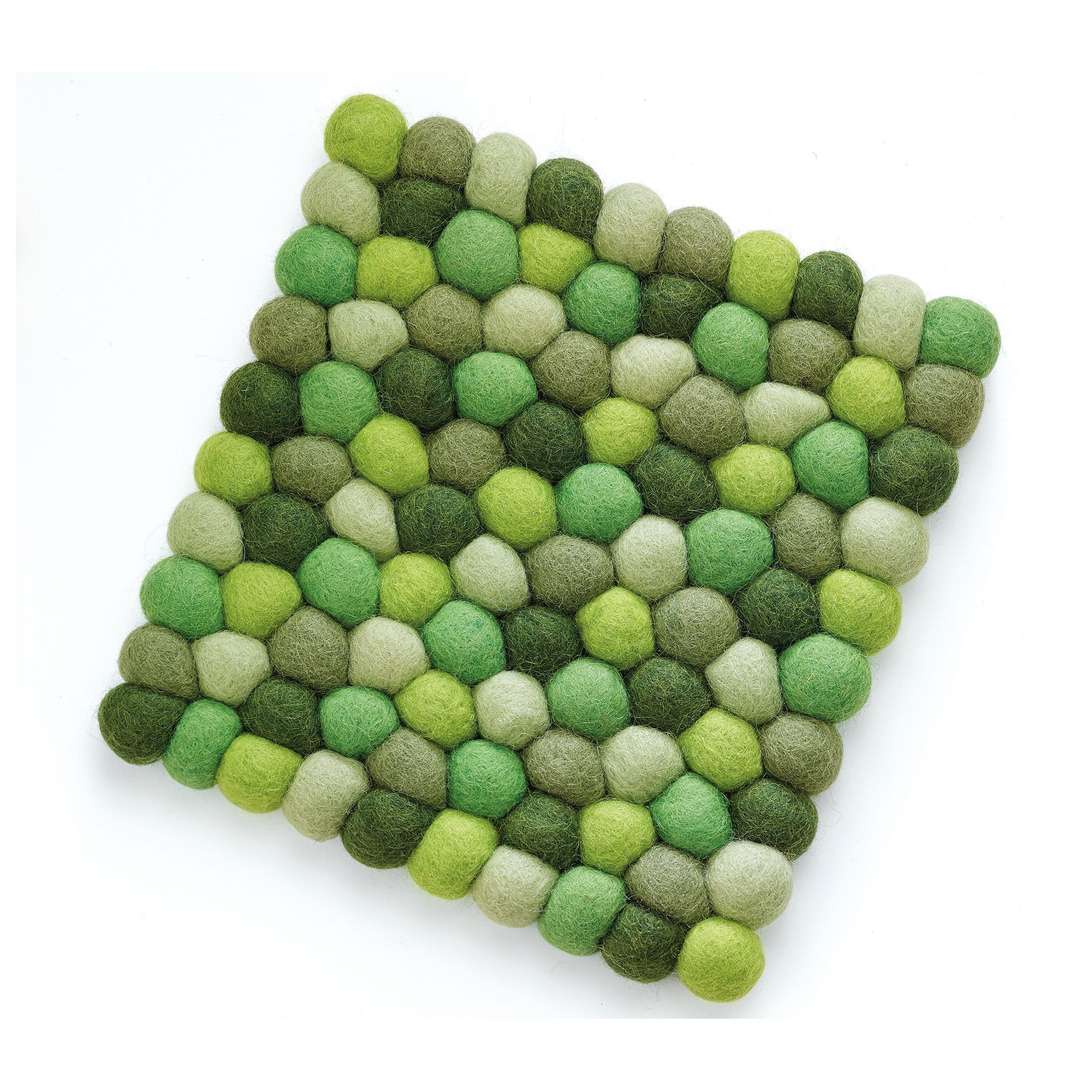 CILIO Lana Verde 21 x 21 cm zelená - podložka pod květináč z ovčí vlny