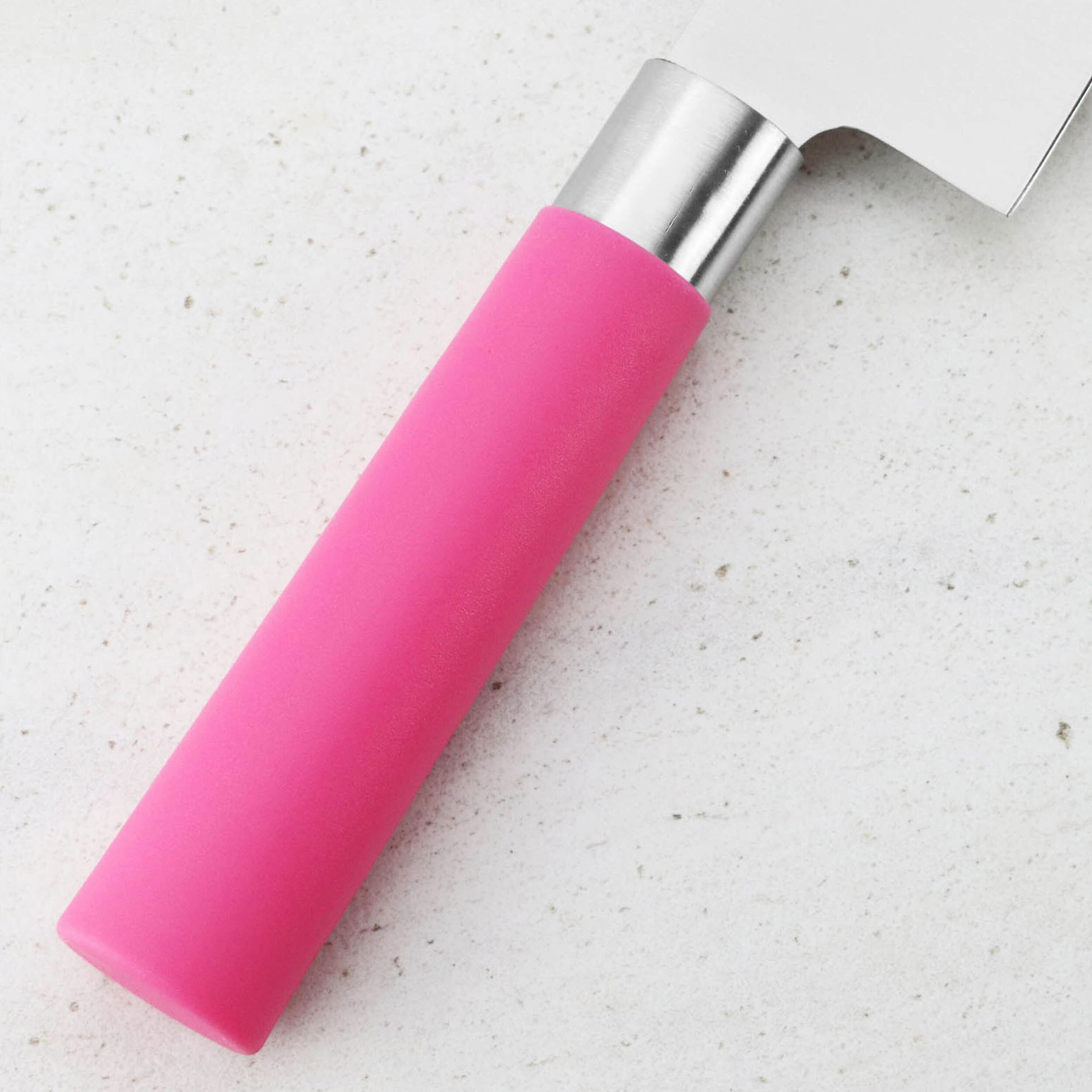 SATAKE Macaron Pink 17 cm - nóż japoński Santoku ze stali nierdzewnej